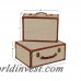 Cole Grey Wood Burlap 2 Piece Box Set CLRB2432